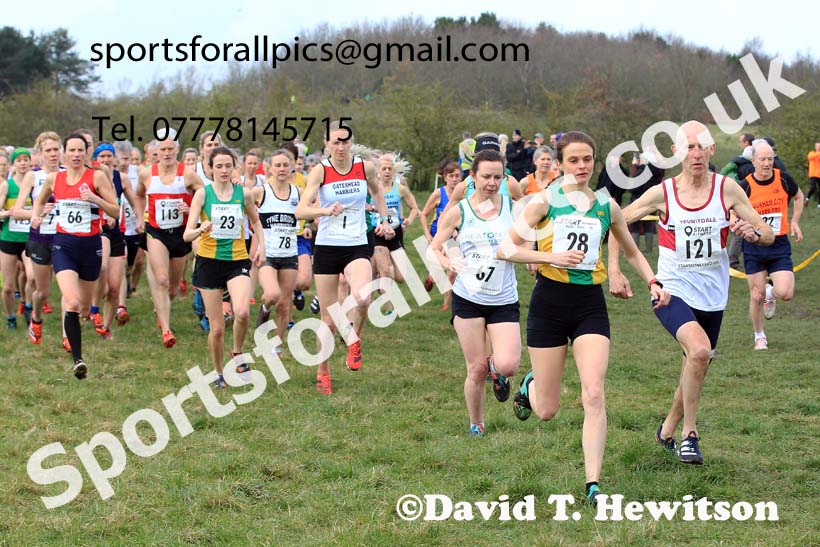 Womens and Mens 65+ in the 2023 BMAF Cross Country Champs., Wallsend. Photo: David T. Hewitson/Sports for All Pics
